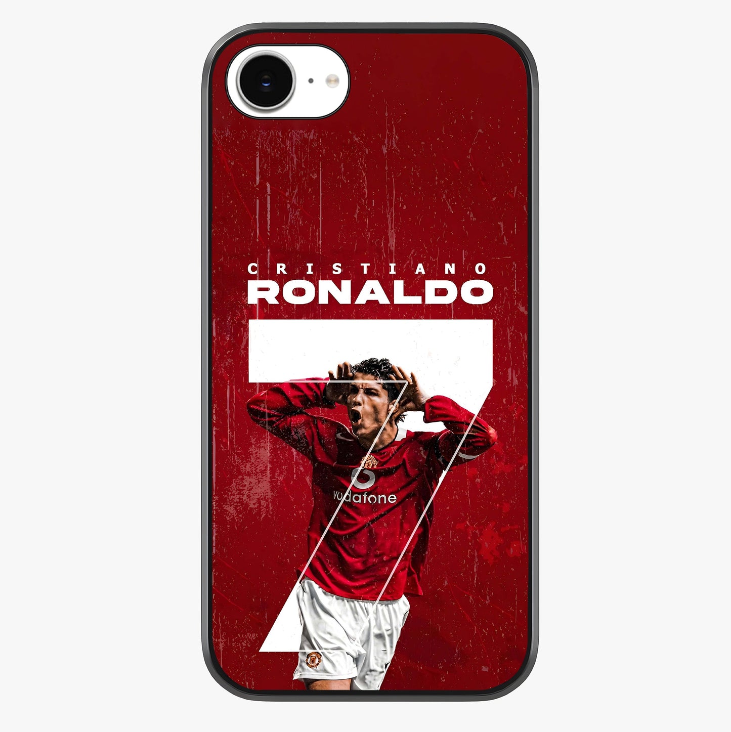 Goal Celebration Legacy Glass Case showing full back design in clean flat view with glossy glass finish.