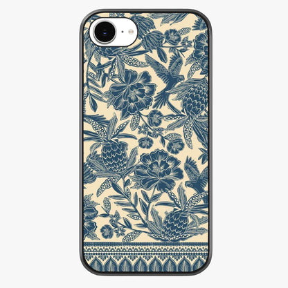 Heirloom Wild Bloom Glass Case showing full back design in clean flat view with glossy glass finish.