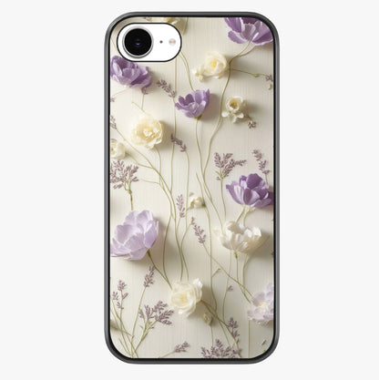 Lilac Breeze Harmony Glass Case showing full back design in clean flat view with glossy glass finish.