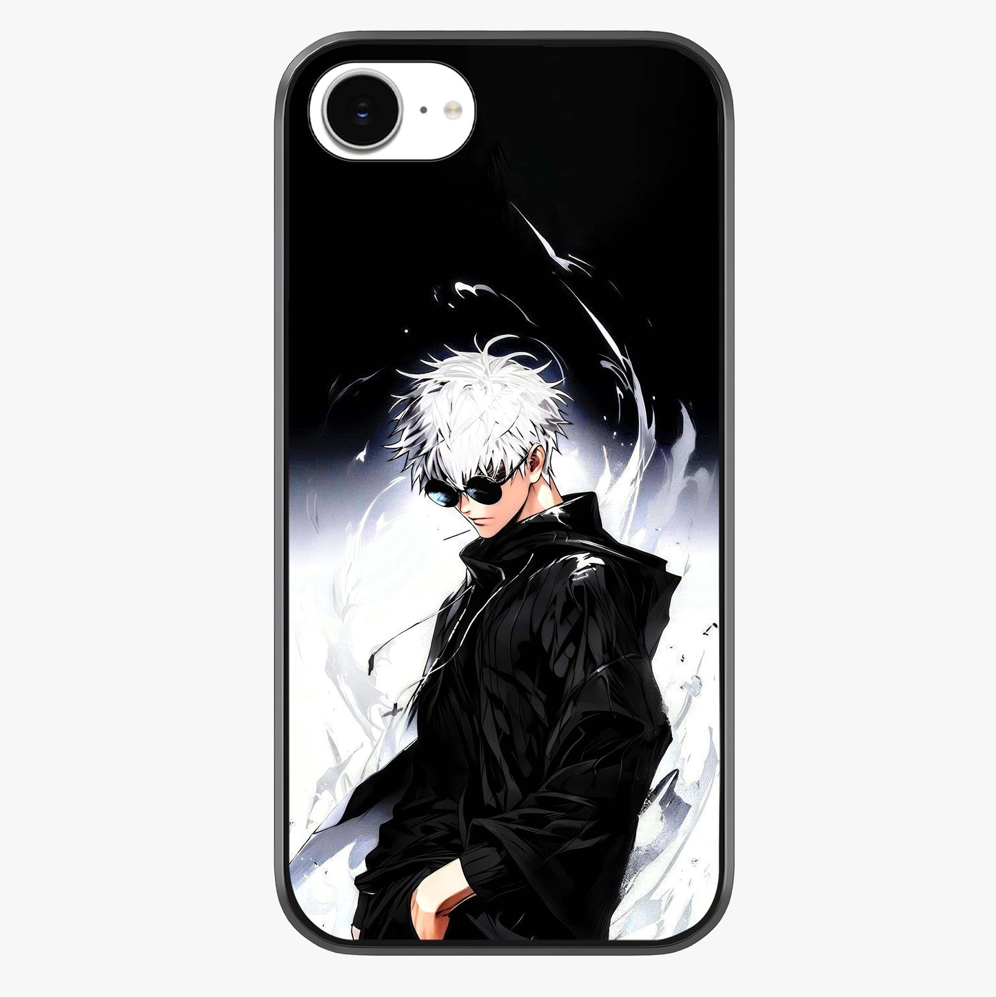 Limitless Shadow King Glass Case showing full back design in clean flat view with glossy glass finish.