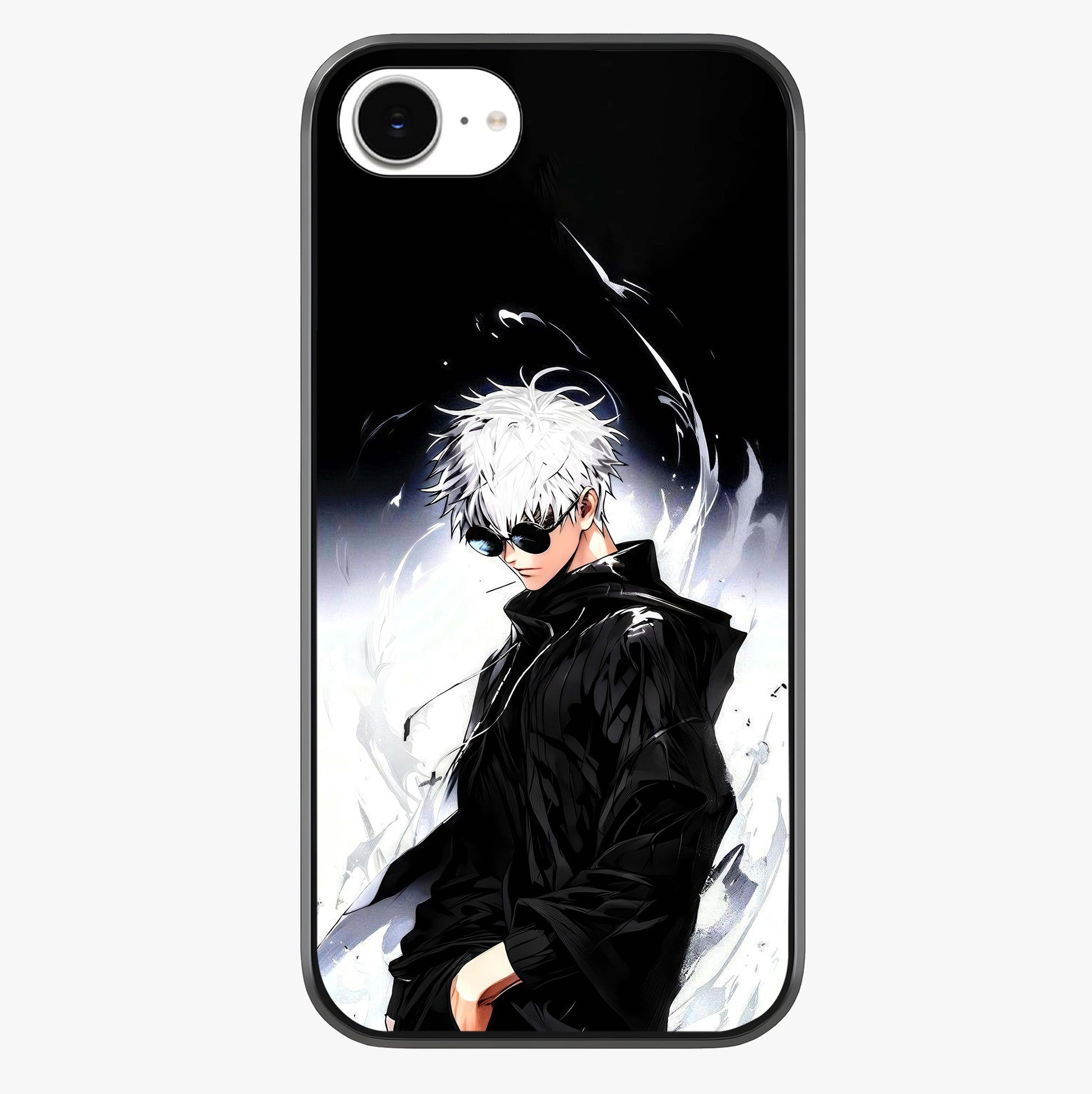 Limitless Shadow King Glass Case showing full back design in clean flat view with glossy glass finish.