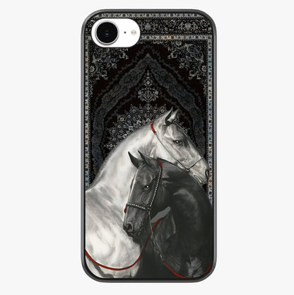 Majestic Ride Legacy Glass Case showing full back design in clean flat view with glossy glass finish.