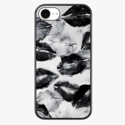 Midnight Kiss Marks Glass Case showing full back design in clean flat view with glossy glass finish.