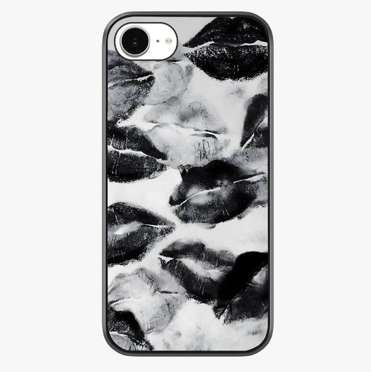 Midnight Kiss Marks Glass Case showing full back design in clean flat view with glossy glass finish.