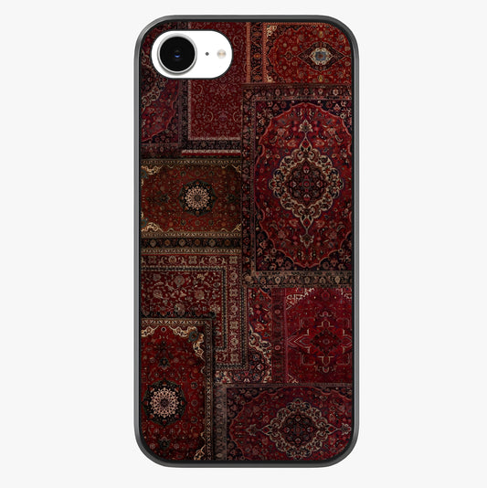 Persian Velvet Tale Glass Case showing full back design in clean flat view with glossy glass finish.