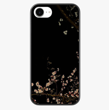 Petal Moon Light With Custom Name Glass Case showing full back design in clean flat view with glossy glass finish.