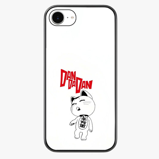 Playful Spirit Charm Glass Case showing full back design in clean flat view with glossy glass finish.