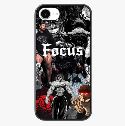 Relentless Power Focus Glass Case showing full back design in clean flat view with glossy glass finish.