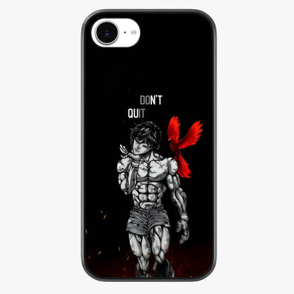 Rise Beyond Limits Glass Case showing full back design in clean flat view with glossy glass finish.