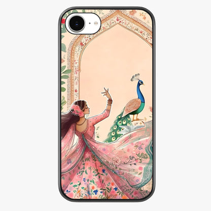 Royal Grace Muse Glass Case showing full back design in clean flat view with glossy glass finish.