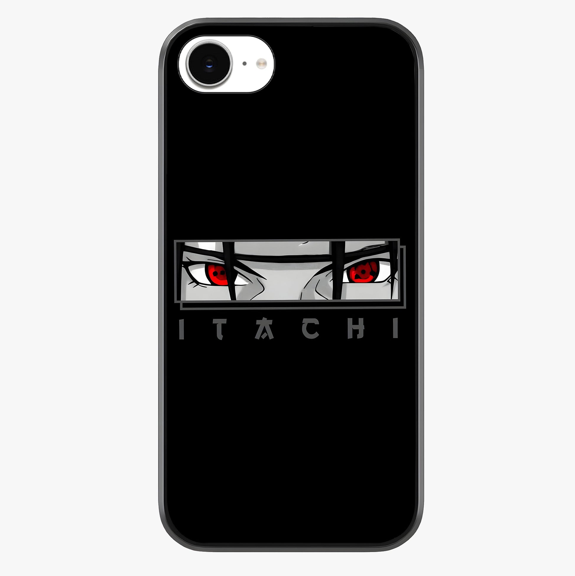 Scarlet Gaze Dominance Glass Case showing full back design in clean flat view with glossy glass finish.