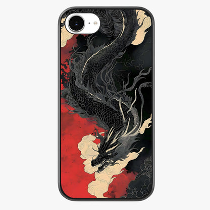Shadow Dragon Fury Glass Case showing full back design in clean flat view with glossy glass finish.