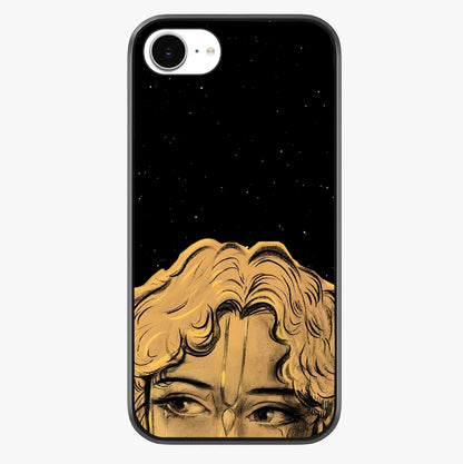 Shri Krishna Art Glass Case showing full back design in clean flat view with glossy glass finish.