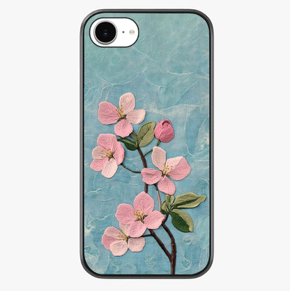 Threaded Blossom Breeze Glass Case showing full back design in clean flat view with glossy glass finish.