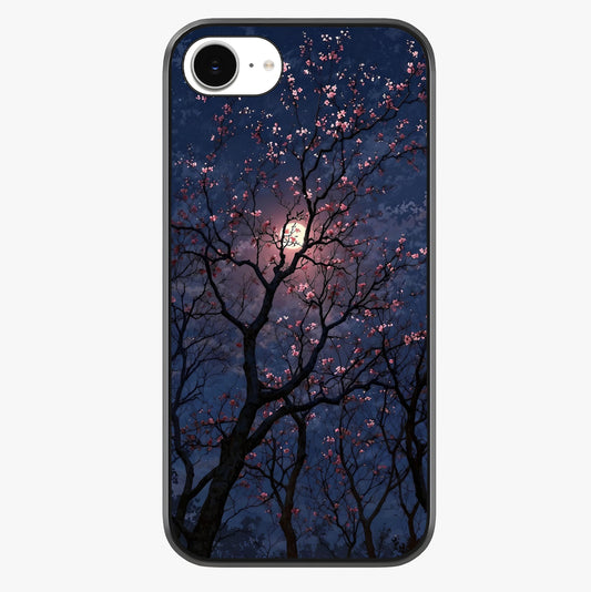 Twilight Sakura Serenade Glass Case showing full back design in clean flat view with glossy glass finish.