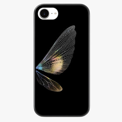 Whispers Of Wings Glass Case showing full back design in clean flat view with glossy glass finish.