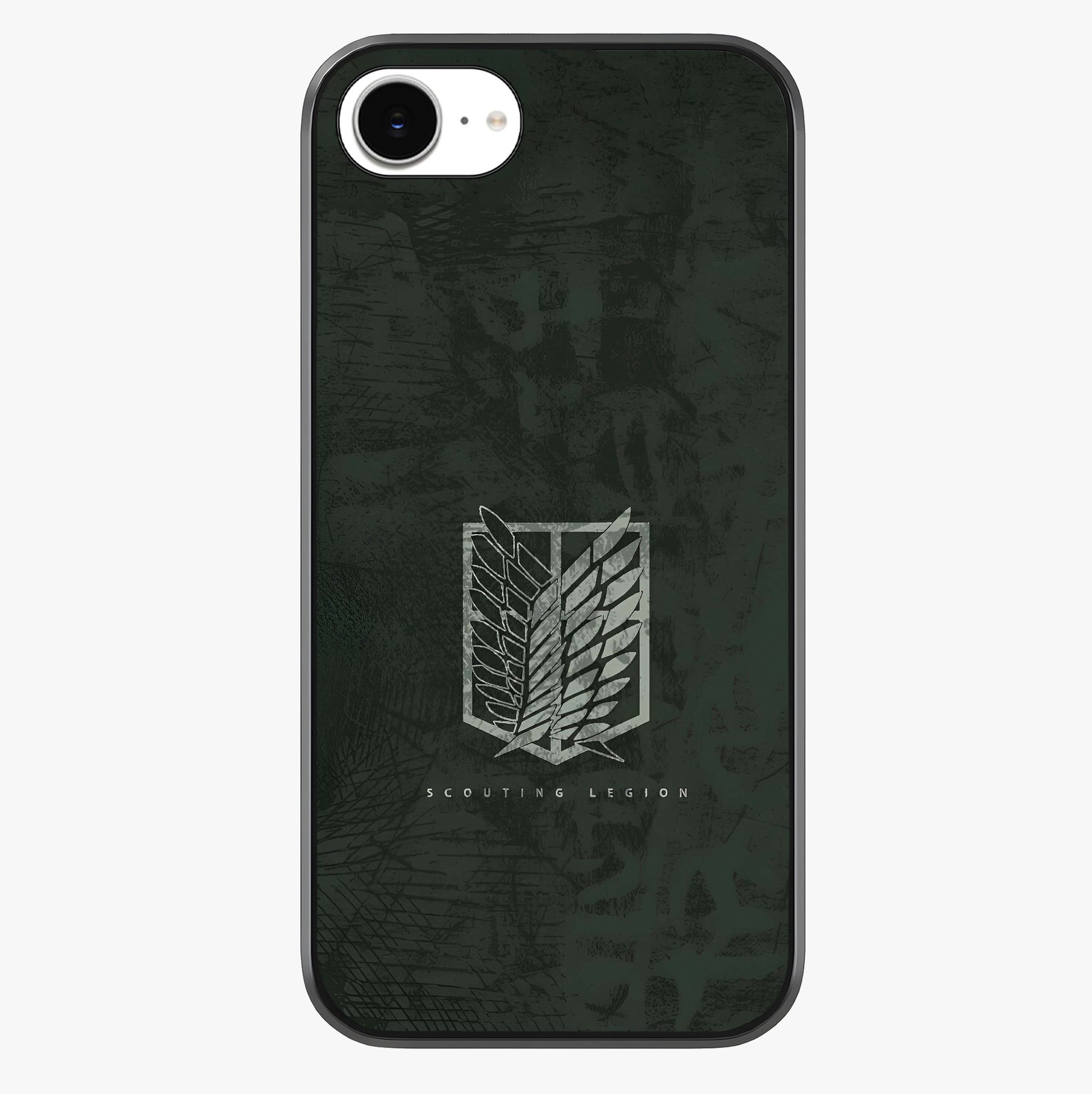 Wings Of Freedom Glass Case showing full back design in clean flat view with glossy glass finish.