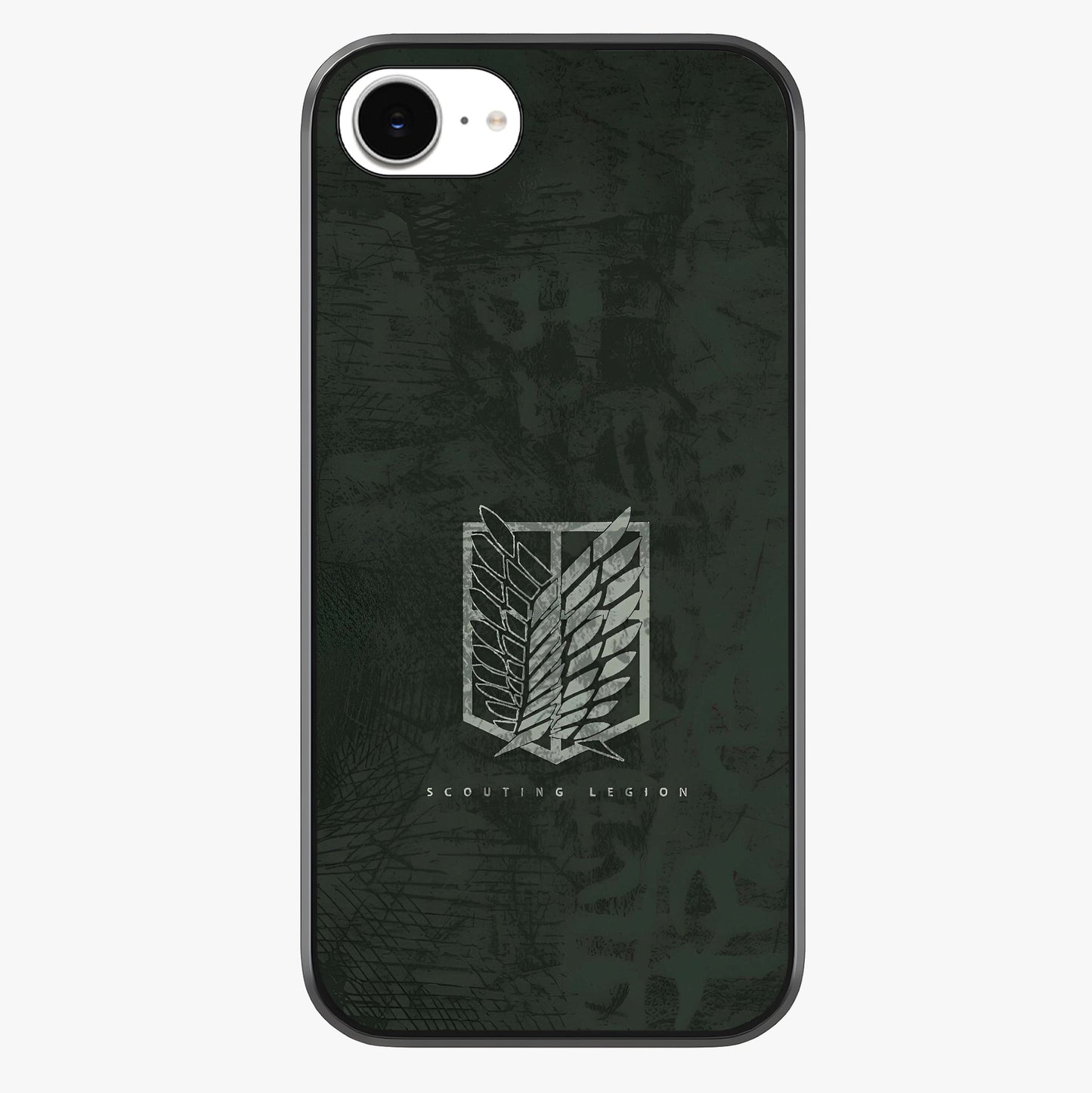 Wings Of Freedom Glass Case showing full back design in clean flat view with glossy glass finish.
