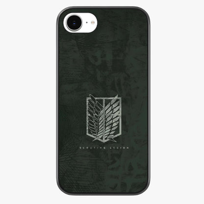 Wings Of Freedom Glass Case showing full back design in clean flat view with glossy glass finish.