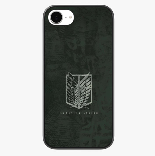Wings Of Freedom Glass Case showing full back design in clean flat view with glossy glass finish.