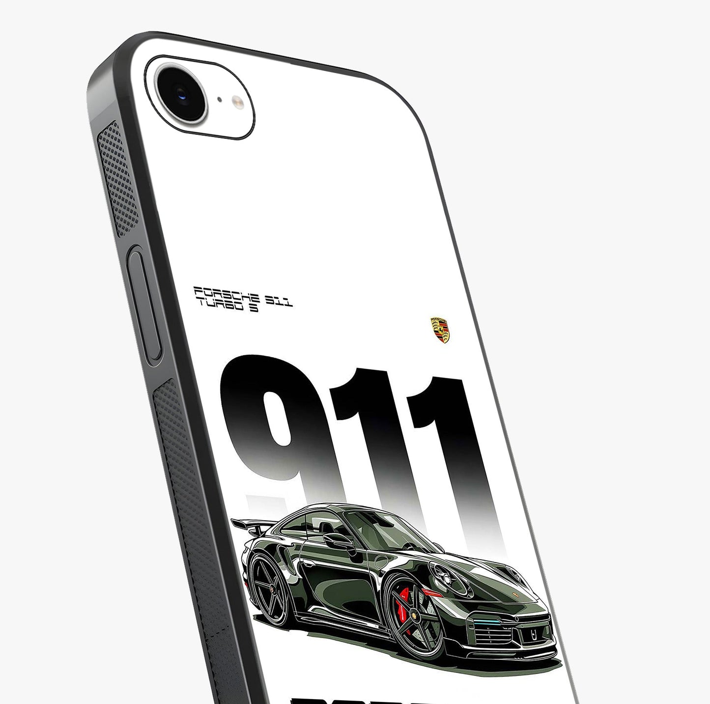911 Turbo Dominance Glass Case captured at a warm angle highlighting gloss, texture and premium glass finish.