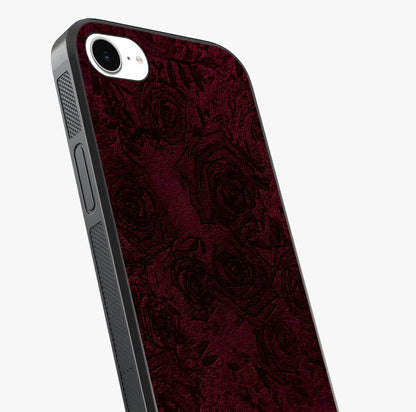 Crimson Fade Flow Glass Case captured at a warm angle highlighting gloss, texture and premium glass finish.