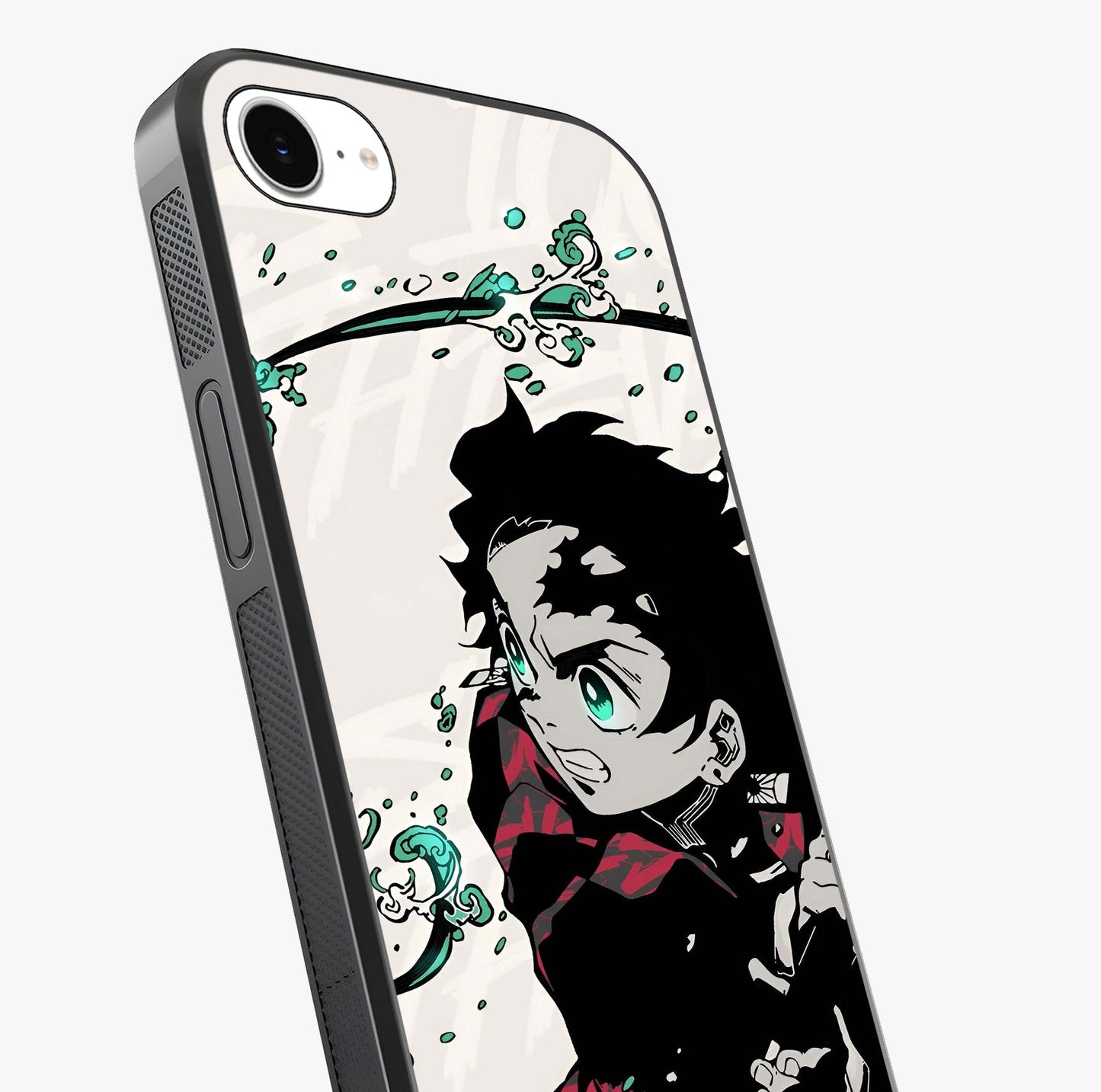 Demon Slayer Glass Case captured at a warm angle highlighting gloss, texture and premium glass finish.
