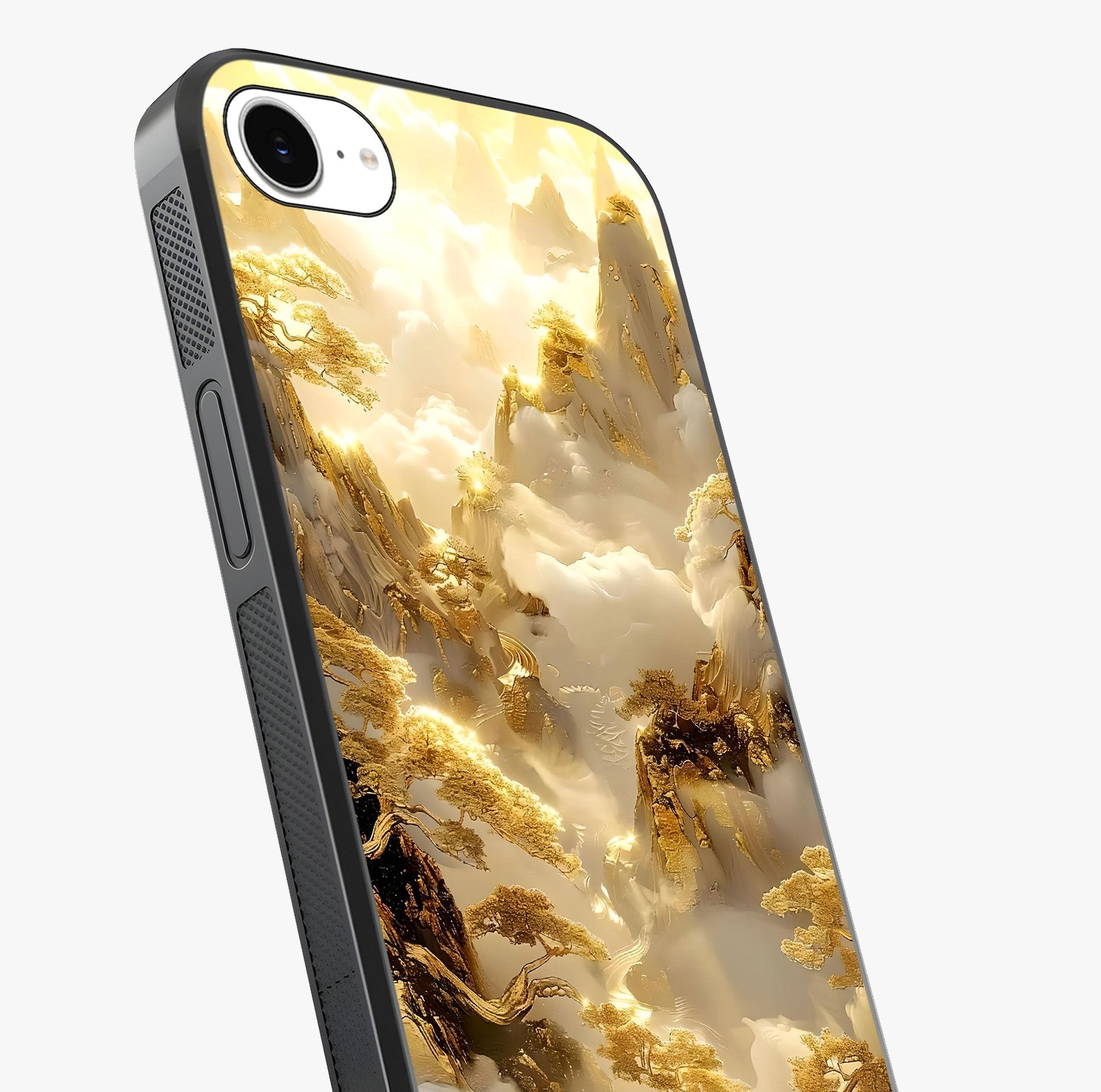 Gates Of Illumination Glass Case captured at a warm angle highlighting gloss, texture and premium glass finish.