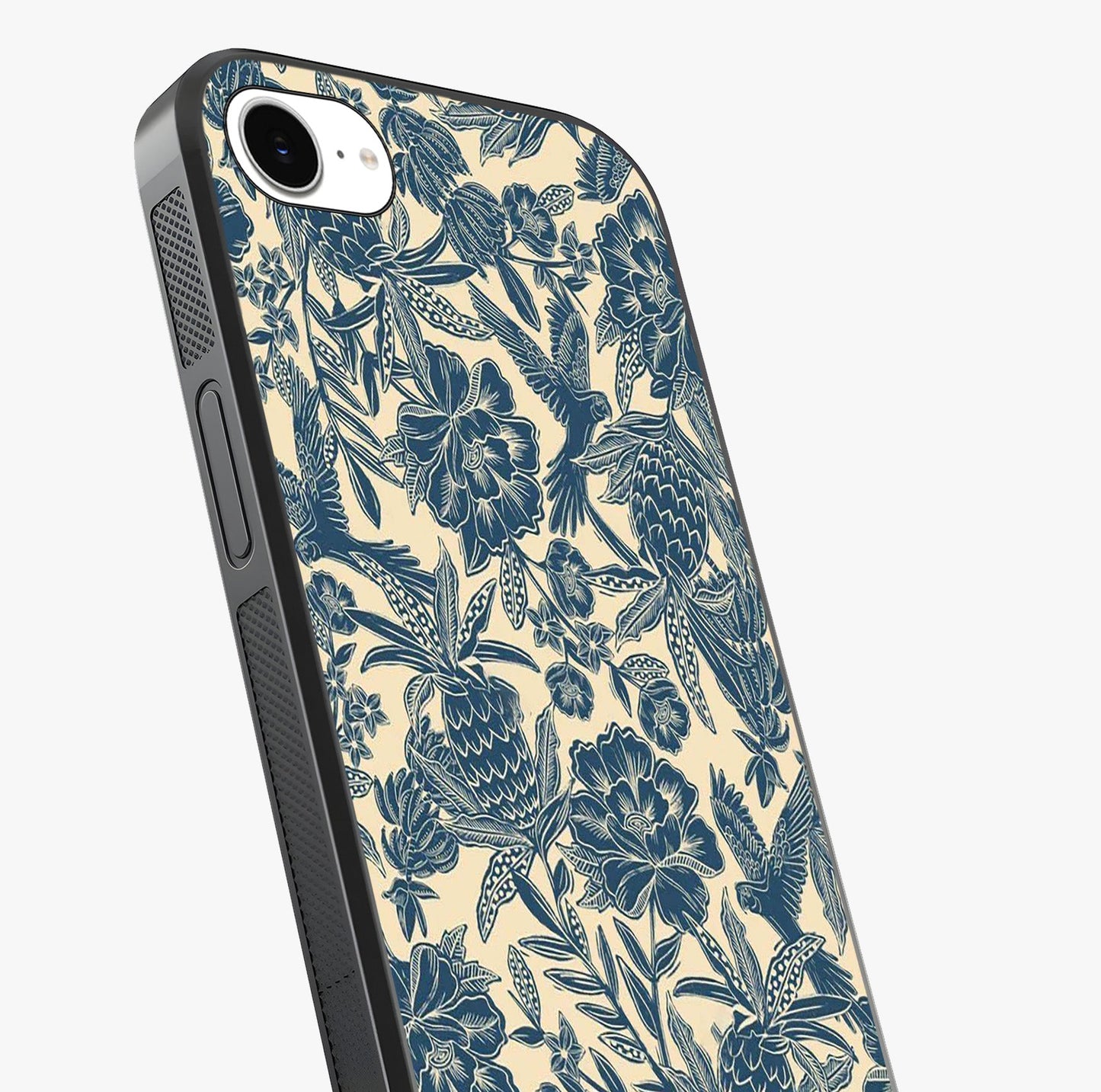 Heirloom Wild Bloom Glass Case captured at a warm angle highlighting gloss, texture and premium glass finish.