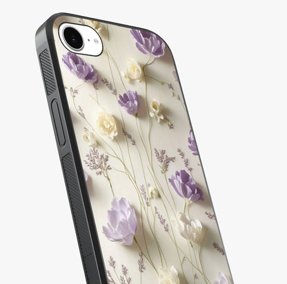 Lilac Breeze Harmony Glass Case captured at a warm angle highlighting gloss, texture and premium glass finish.