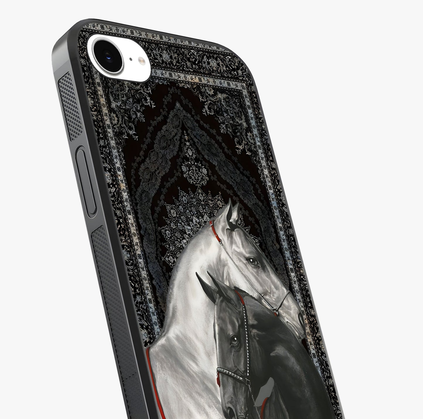Majestic Ride Legacy Glass Case captured at a warm angle highlighting gloss, texture and premium glass finish.