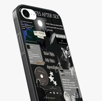 Midnight Love Echo Glass Case captured at a warm angle highlighting gloss, texture and premium glass finish.