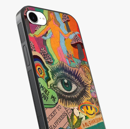 Mystic Eye Wonderland Glass Case captured at a warm angle highlighting gloss, texture and premium glass finish.