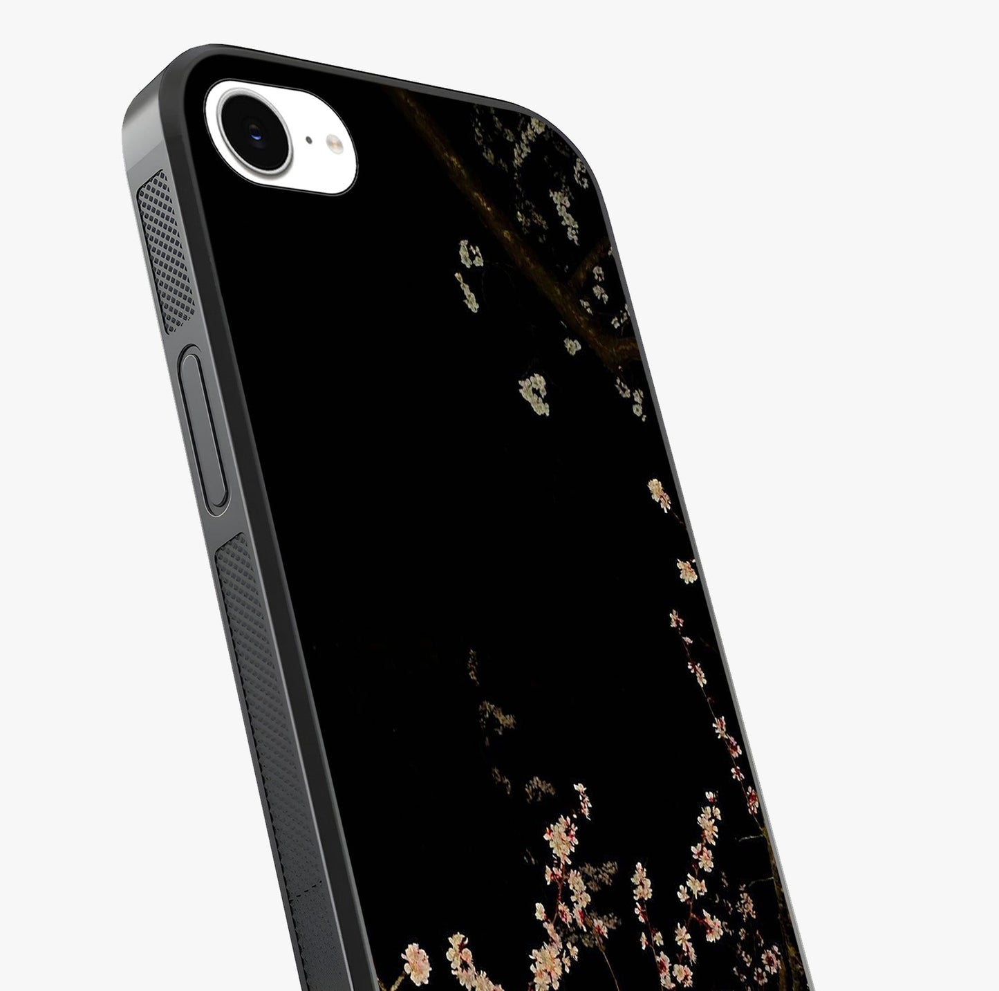 Petal Moon Light With Custom Name Glass Case captured at a warm angle highlighting gloss, texture and premium glass finish.
