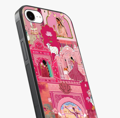 Pink Palace Muse Glass Case captured at a warm angle highlighting gloss, texture and premium glass finish.