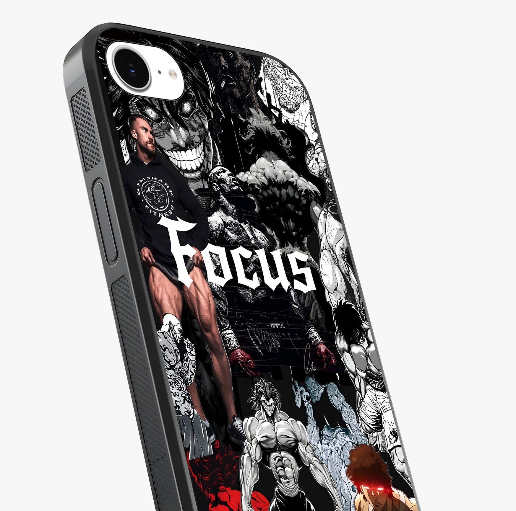 Relentless Power Focus Glass Case captured at a warm angle highlighting gloss, texture and premium glass finish.