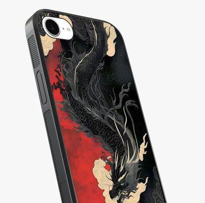 Shadow Dragon Fury Glass Case captured at a warm angle highlighting gloss, texture and premium glass finish.