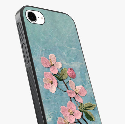 Threaded Blossom Breeze Glass Case captured at a warm angle highlighting gloss, texture and premium glass finish.