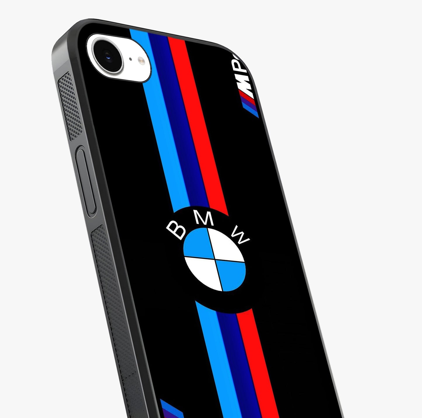 Turbo Bmw Beast Glass Case captured at a warm angle highlighting gloss, texture and premium glass finish.