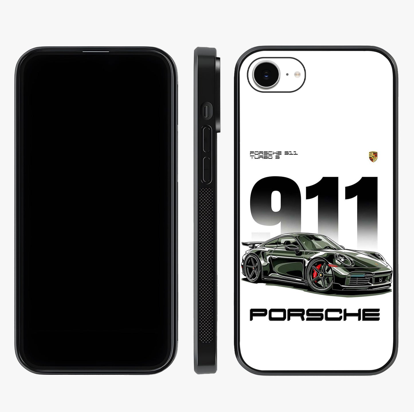 911 Turbo Dominance Glass Case displayed upright for full design visibility and premium finish.