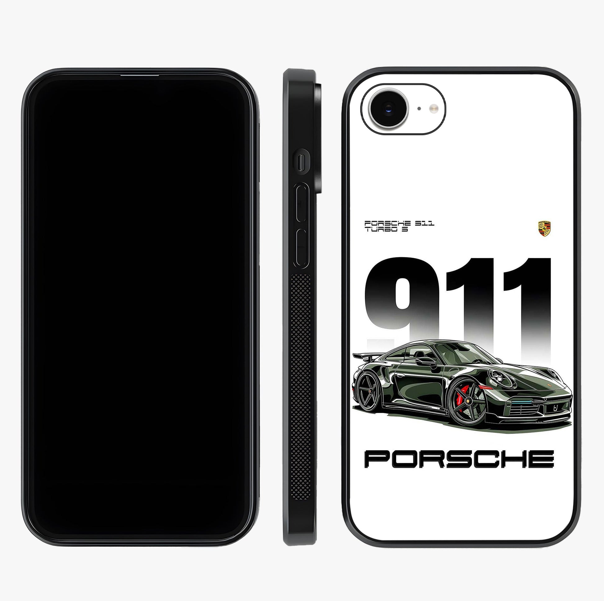 911 Turbo Dominance Glass Case displayed upright for full design visibility and premium finish.