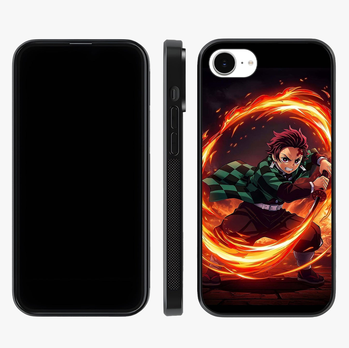 Blazing Sword Resolve Glass Case displayed upright for full design visibility and premium finish.