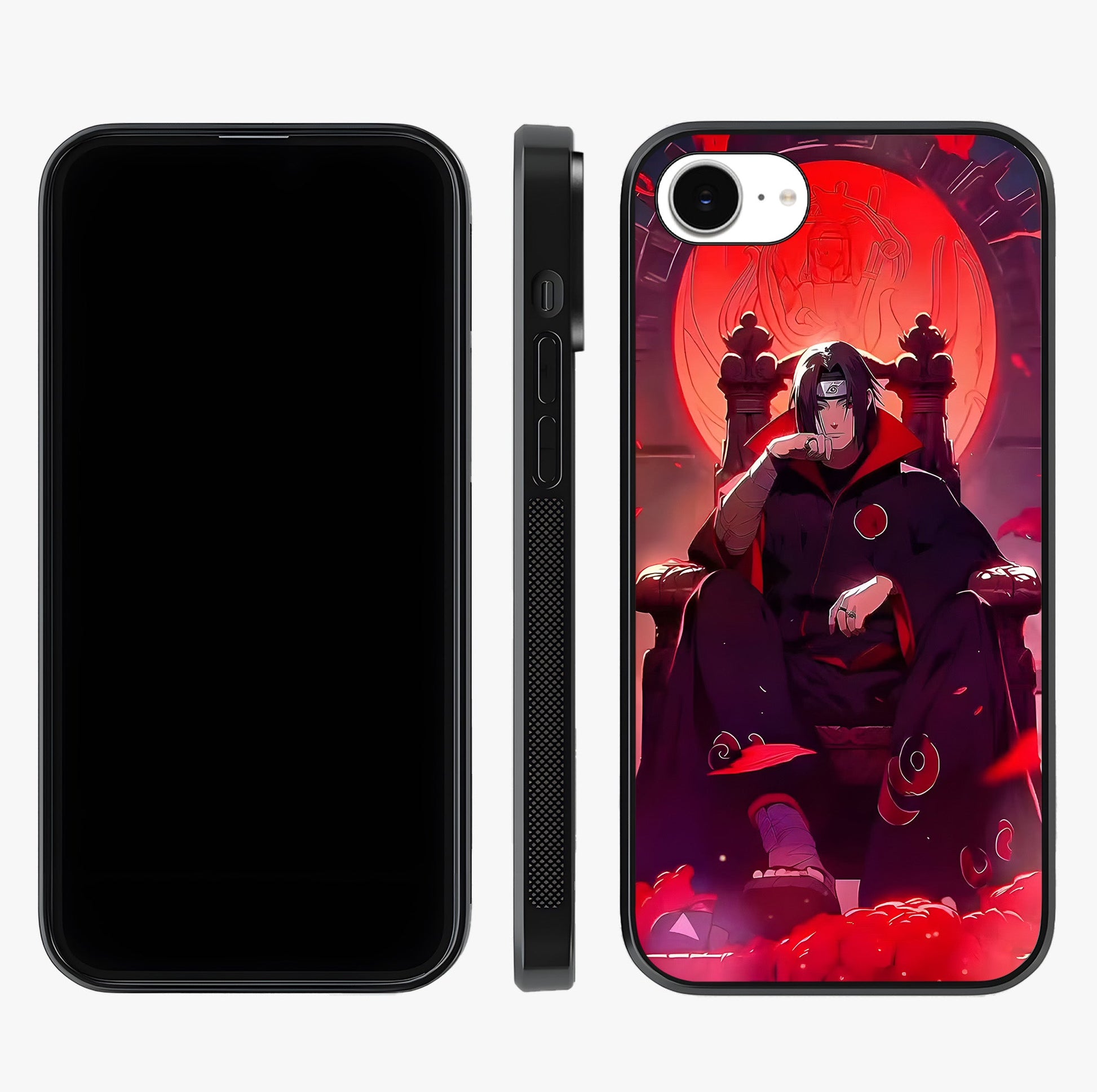 Blood Moon Sovereign Glass Case displayed upright for full design visibility and premium finish.