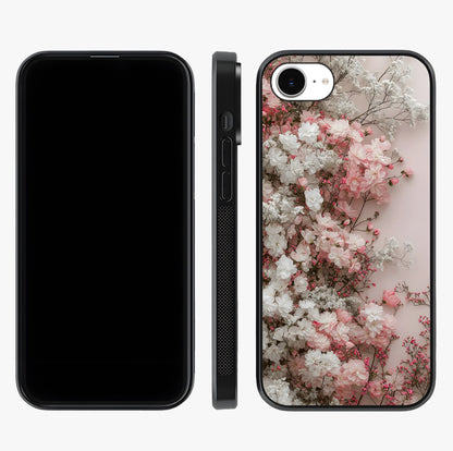 Blush Blossom Cloud Glass Case displayed upright for full design visibility and premium finish.