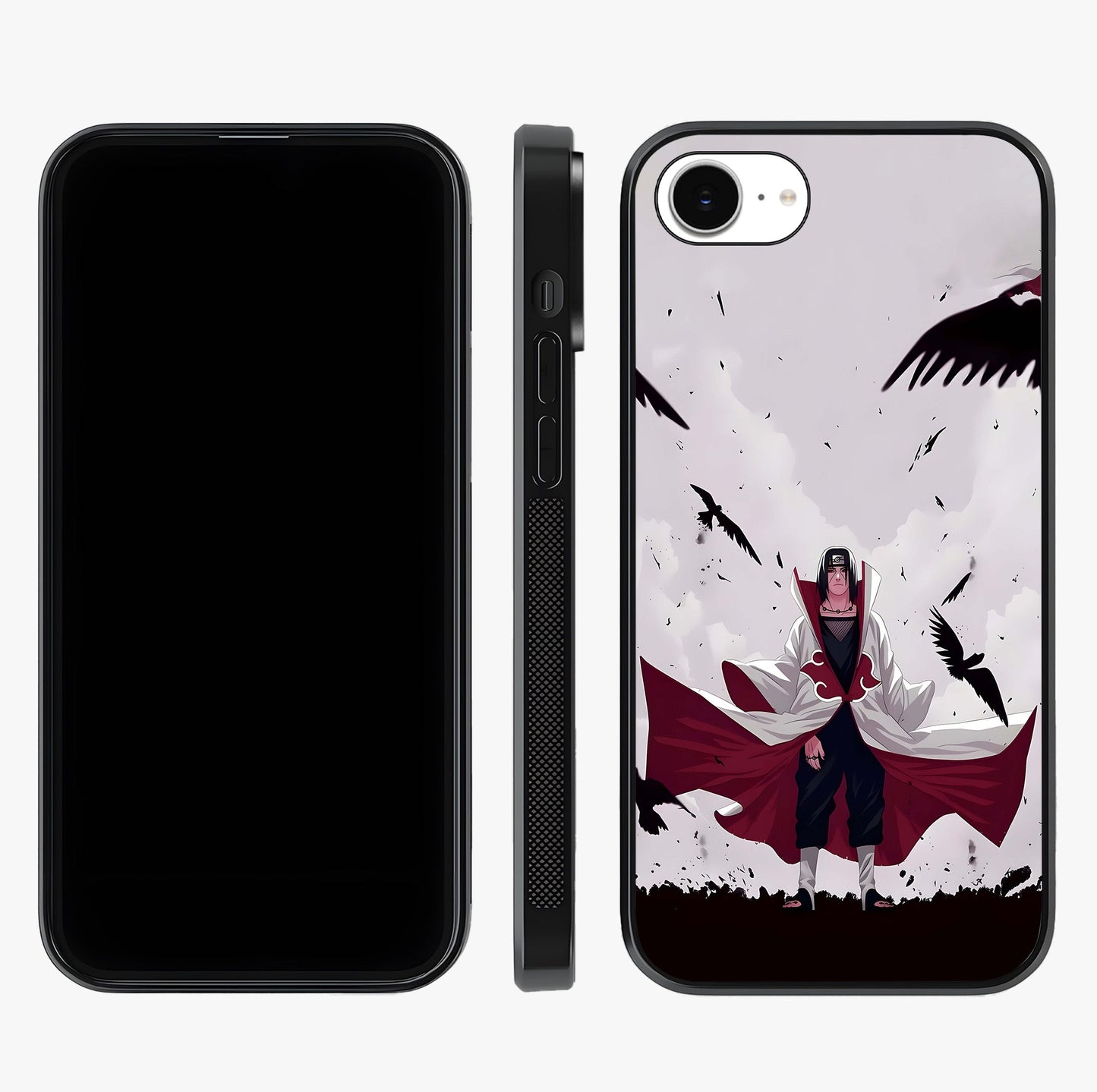Crimson Crow Ascension Glass Case displayed upright for full design visibility and premium finish.