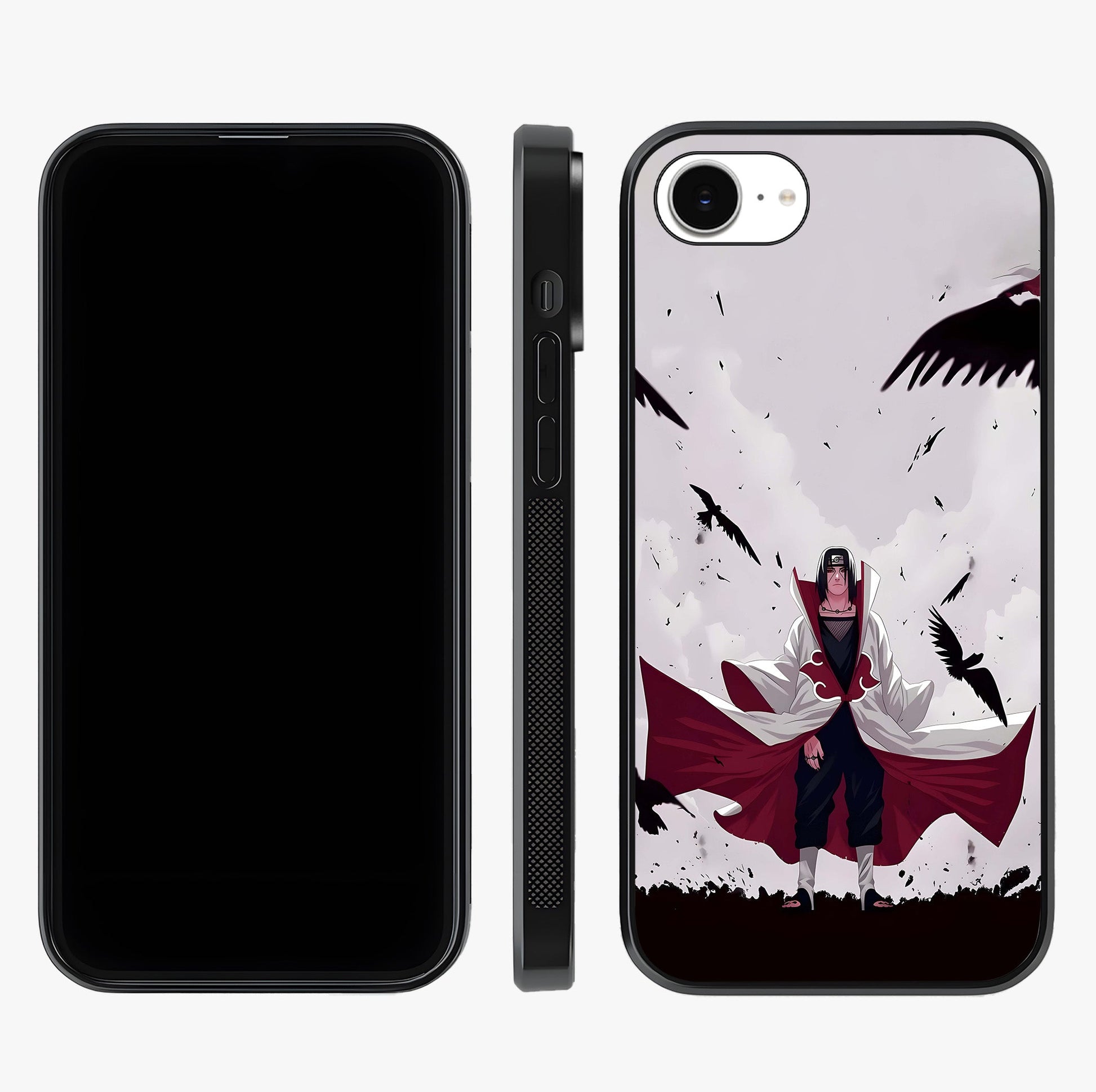 Crimson Crow Ascension Glass Case displayed upright for full design visibility and premium finish.