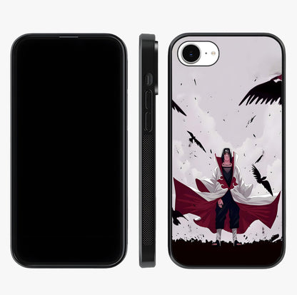 Crimson Crow Ascension Glass Case displayed upright for full design visibility and premium finish.
