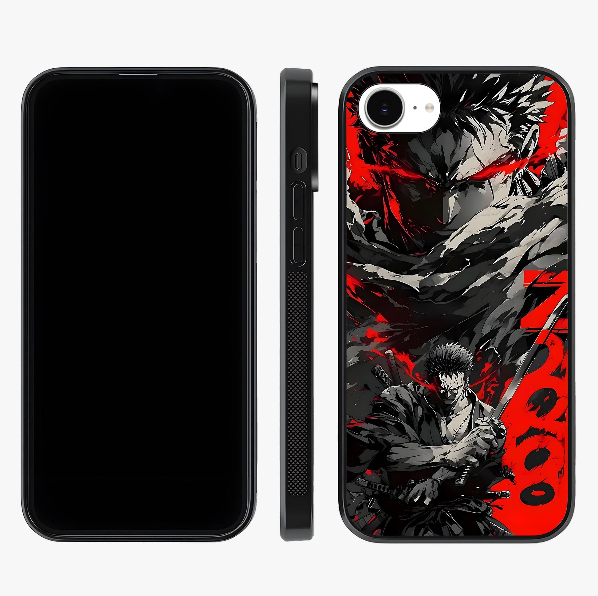 Demon Sword Resolve Glass Case displayed upright for full design visibility and premium finish.