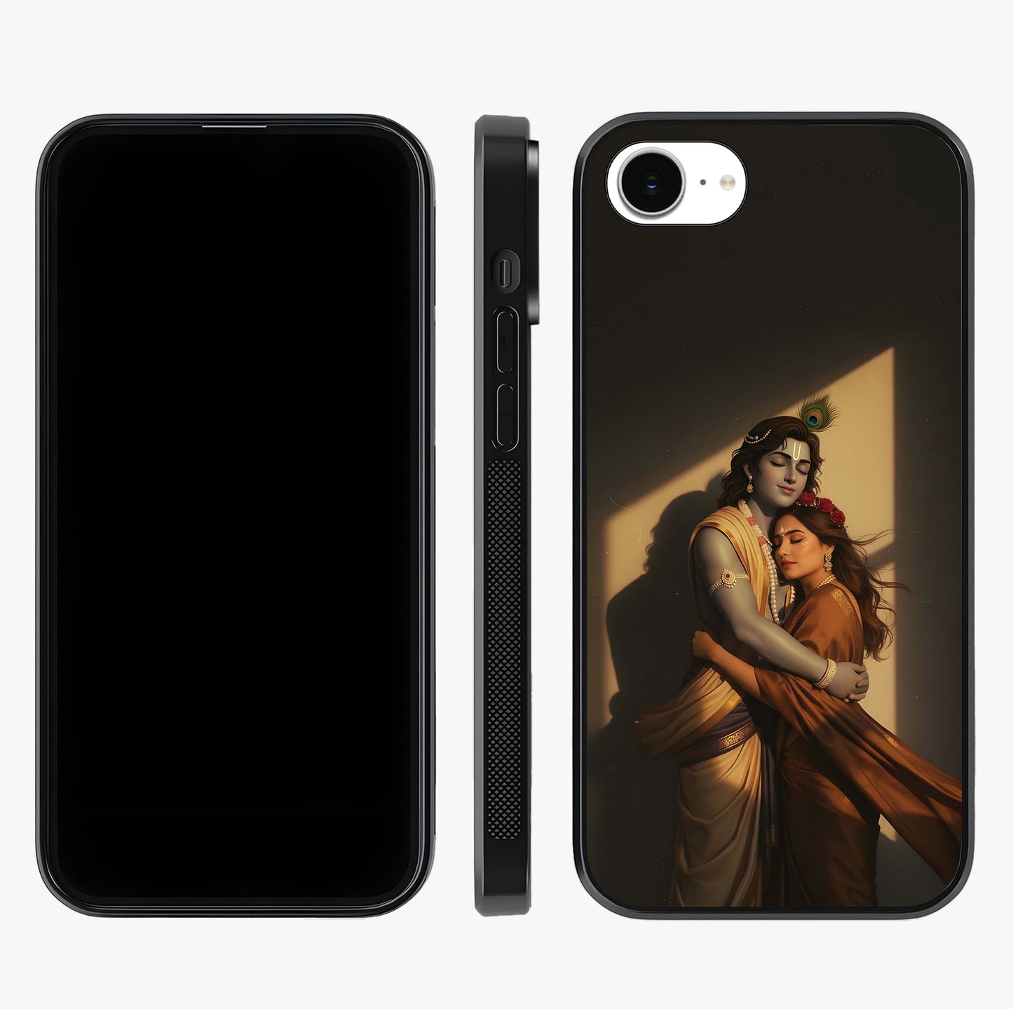 Divine Eternal Love Glass Case displayed upright for full design visibility and premium finish.