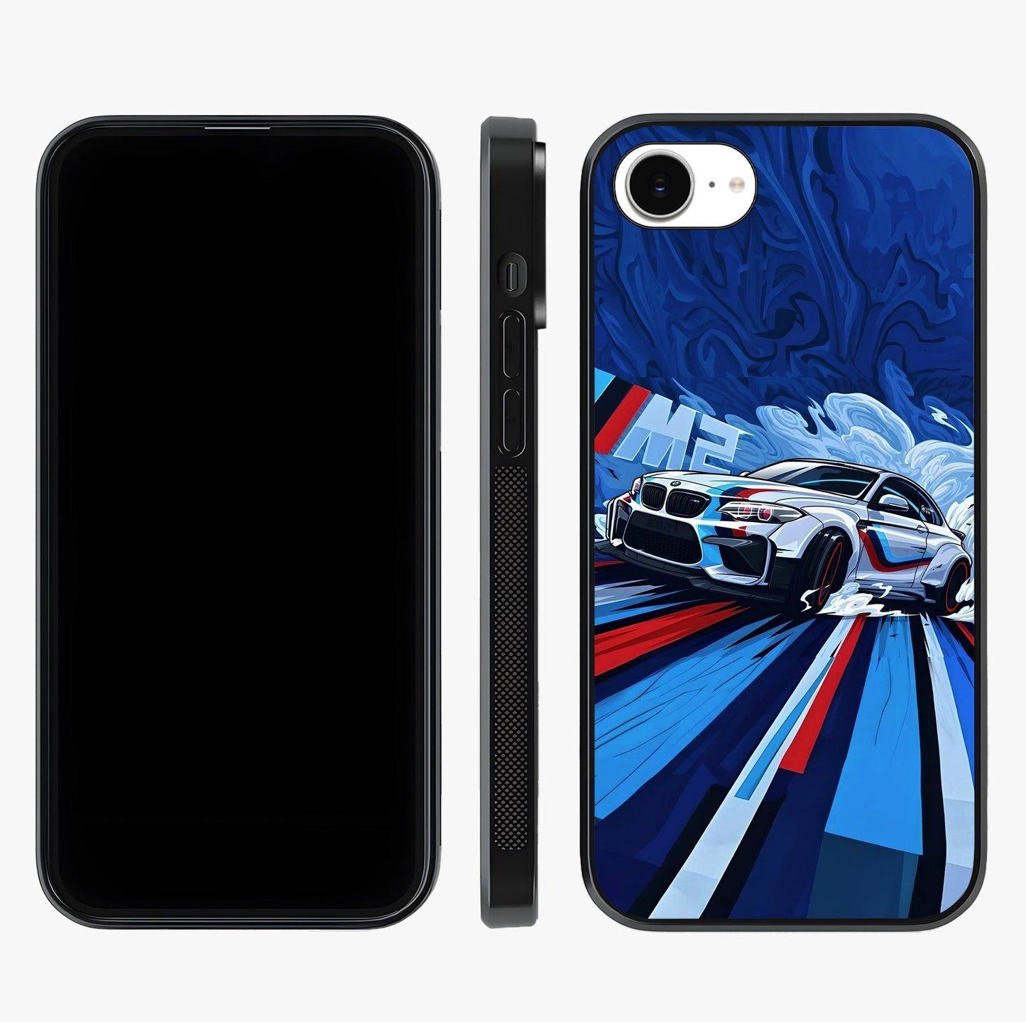 Drift Power Rush Glass Case displayed upright for full design visibility and premium finish.